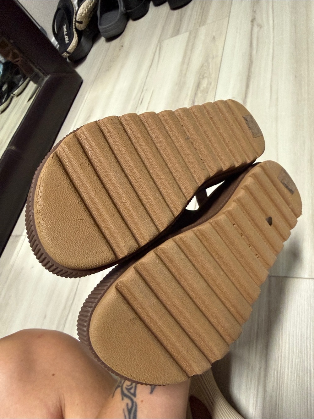 Reef High Water Vista Chocolate Brown Platform Sandals - Picture 2 of 2